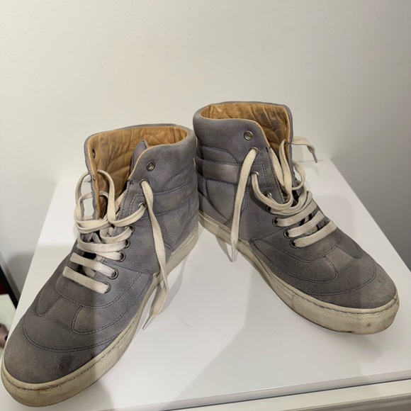 Mm6. Suede grey high top sneaker - Picture 5 of 6